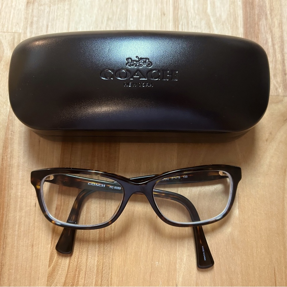 COACH tortoise glasses frame